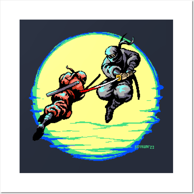 Ninja Gaiden NES Opening Wall Art by SerhiyKrykun